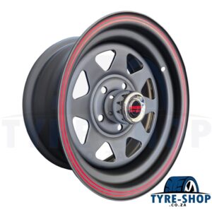 5X114 14X7 Et5 Black Steel Rim (Single)
