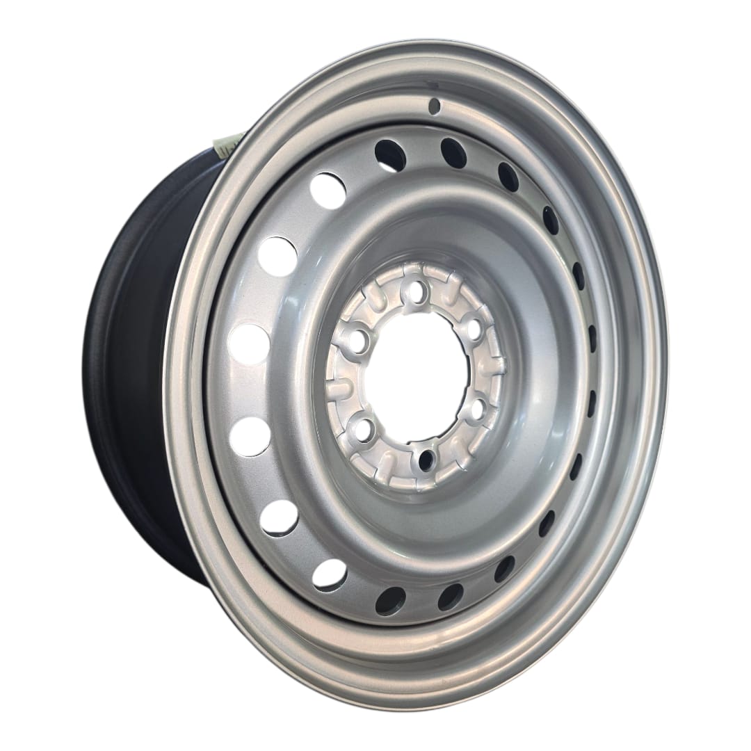 6X139 17X7.5 Et30 Silver Steel Rim - Hilux Fitment (Single)