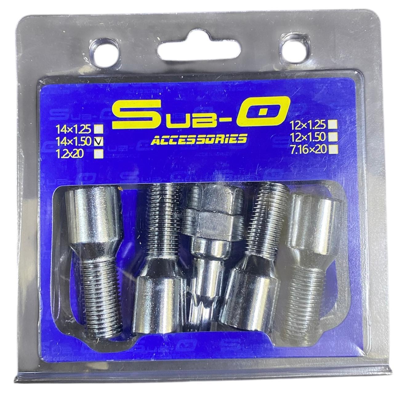 14X1.5 Sub O Lock Wheel Bolt